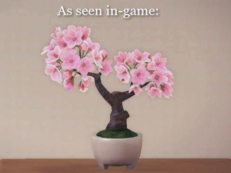 CROCHET PATTERN Cherry Blossom Bonsai Animal Crossing Etsy