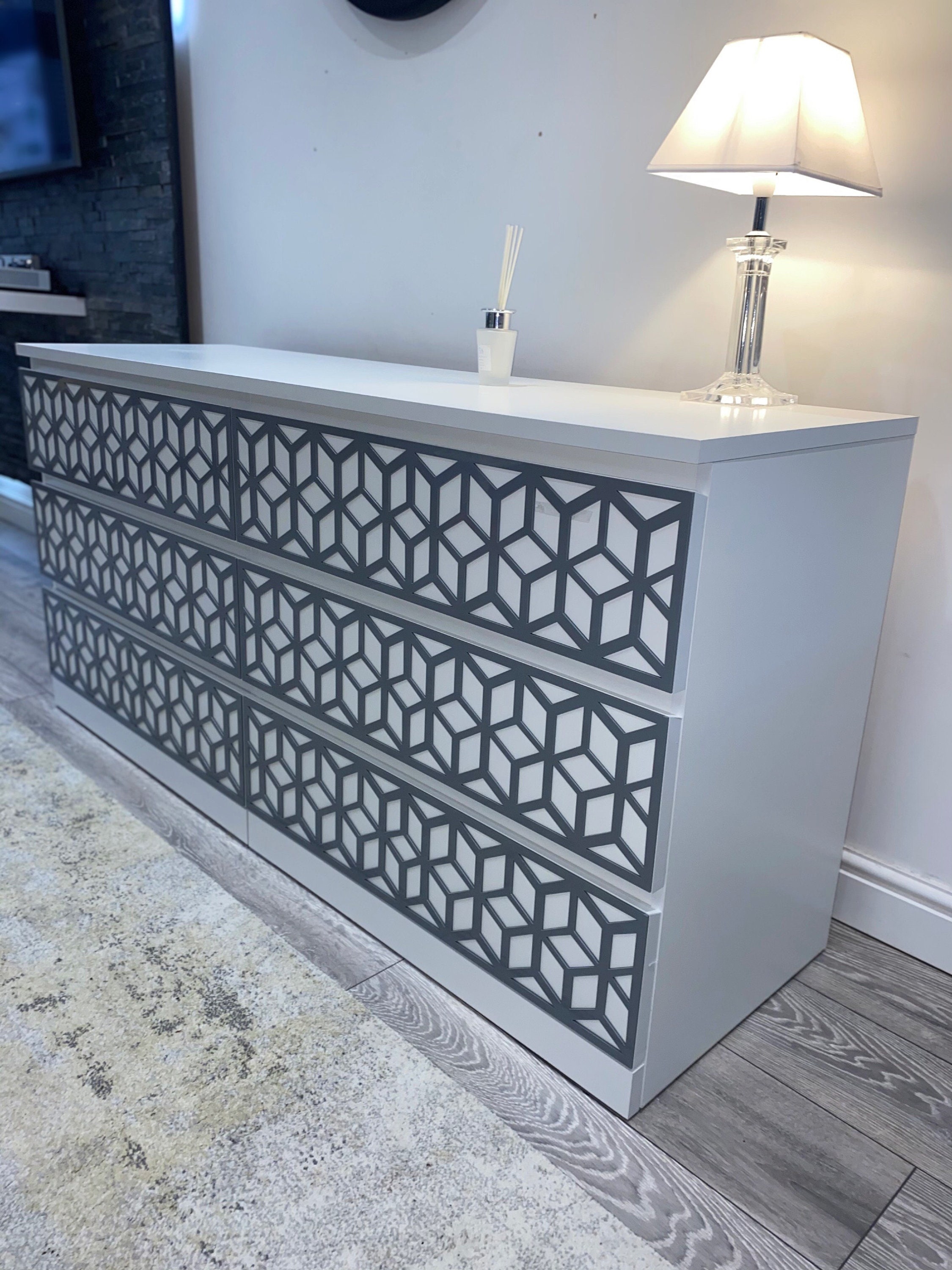 Geometric Malm Kit Furniture Overlay Furniture Decor Etsy UK