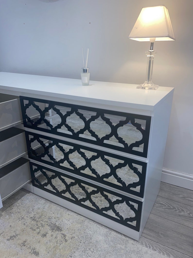 Arabesque Malm Kit Furniture Overlay Furniture Decor Etsy