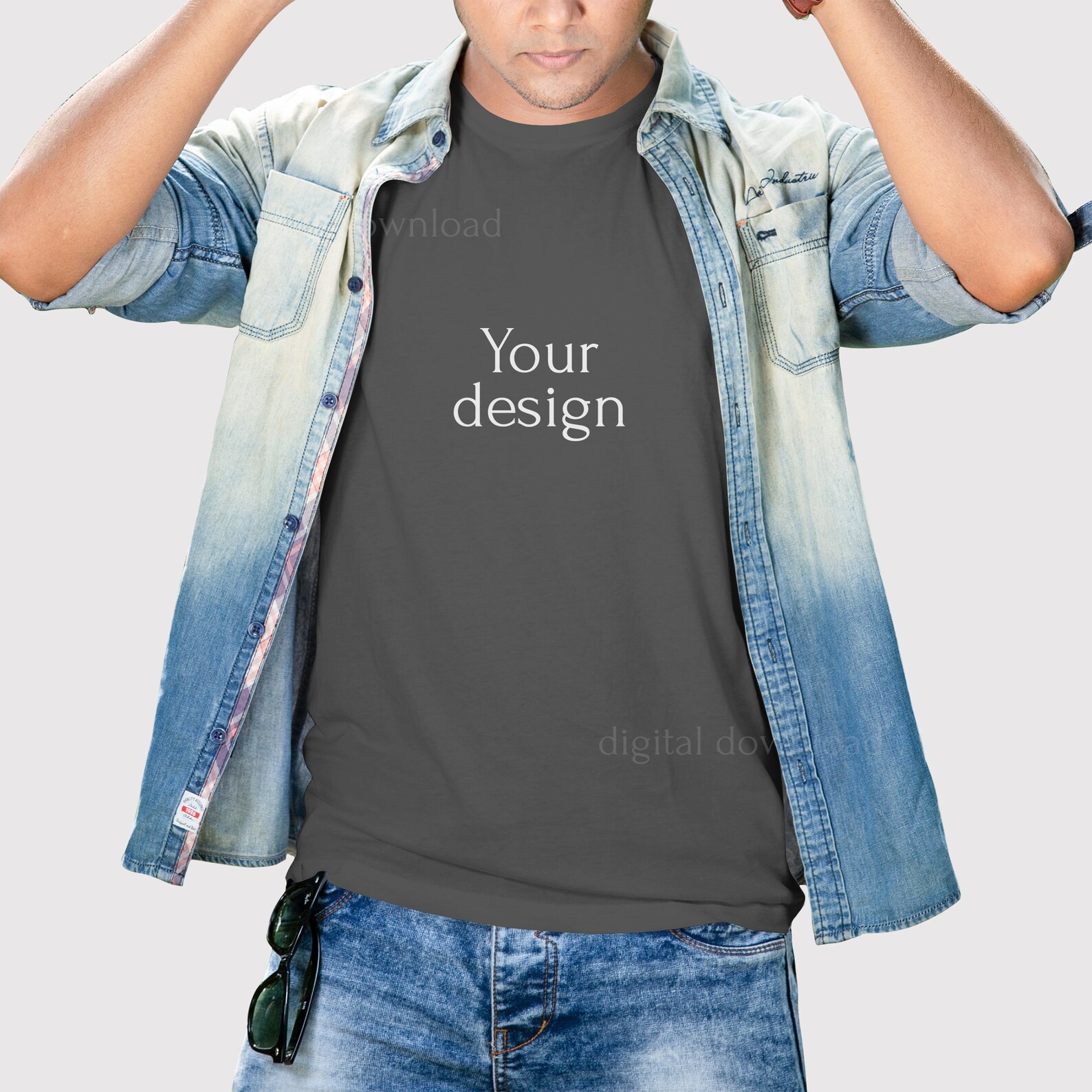 Download T-Shirt Mockup Model Mockup Bella Canvas Mockup T-Shirt | Etsy