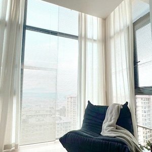 Cortinas para techos altos, cortinas transparentes extra largas de 2 pisos, cortinas para sala de estar, paneles de cortinas largos, cortinas para dormitorio, hechas a medida