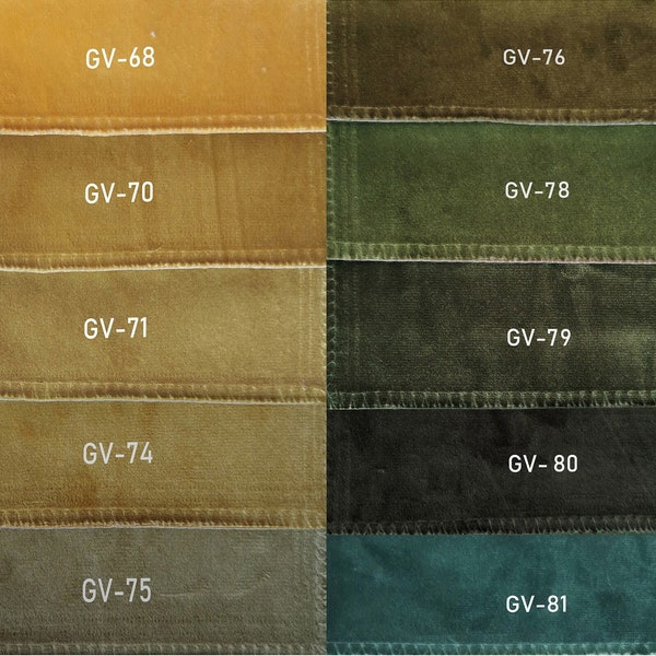 95 colors, heavy weight velvet fabric samples,  velvet swatches, fabric by meters,110" wide, fabric for Curtains and upholstery
