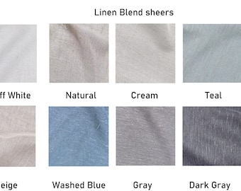 Sheer fabric swatches,Linen blend,cotton blend,silk blend sheers, fabric by meters,110&quot; wide, fabric for Curtains and upholstery