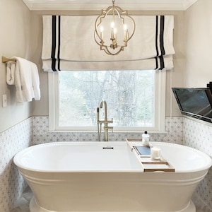 85 Colors Custom Roman Shades With Chain Mechanism,Hardware include, window blind, Window treatment, Cotton blend roman blind