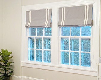 85 Colors Custom Roman Shades With Chain Mechanism,Hardware include, window blind, Window treatment, Cotton blend roman blind