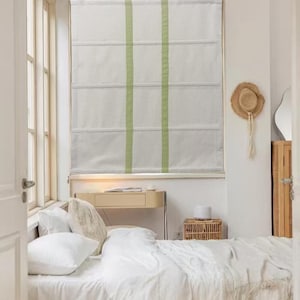 85 Colors Custom Roman Shades With Chain Mechanism,Hardware include, window blind, Window treatment, Cotton blend roman blind