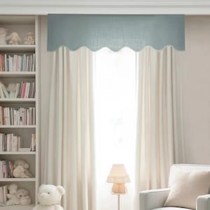 Qualsiasi colore, manto per finestra su misura. Manto smerlato per cameretta, tende da caffè, coprifinestra, manto per cornice, intestazione per tenda.