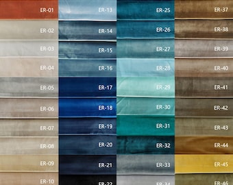 82 colors, self lined blackout  heavy weight velvet fabric samples,fabric by meters,110" wide, fabric for Curtains and upholstery, swatches