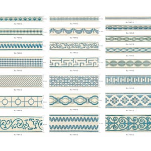 Teal Embroidered tape trim for curtains, decorative trim, high quality trims , sold by meter, sewing trims, ribbon trim,Upholstery  Trim