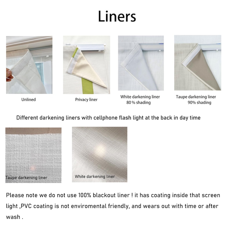 40 Colors , 100% linen Custom Roman Shades With Chain Mechanism, Flat Roman Shade , window treatment, Roman Blinds image 2