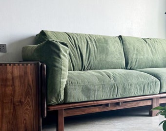 600+ colours,sofa cover, backrest cushion cover,Green Corduroy Cushion Cover, Custom Sofa slipcover,bench cushion cover