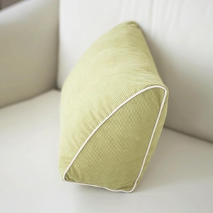 600+ colours, Triangle wedge sofa cushion cover, backrest cushion cover, Corduroy Cushion Cover, Bed Back Cushion cover