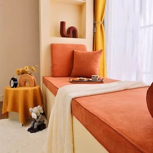 600+fabric options,Any Size & shape, Chenille Cushion Cover, Patio Bench Cushion cover,Day bed cover