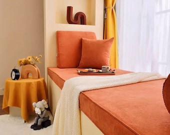 600+fabric options,Any Size & shape, Chenille Cushion Cover, Patio Bench Cushion cover,Day bed cover