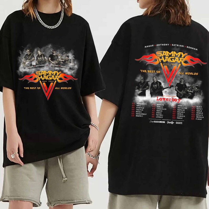 Sammy Hagar the Best of All Worlds 2024 Tour Shirt Sammy Etsy