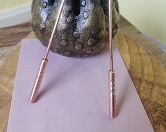 Ayurveda tongue cleaner, tongue scraper, heavy quality, 100% copper, with instructions, incl. shipping!