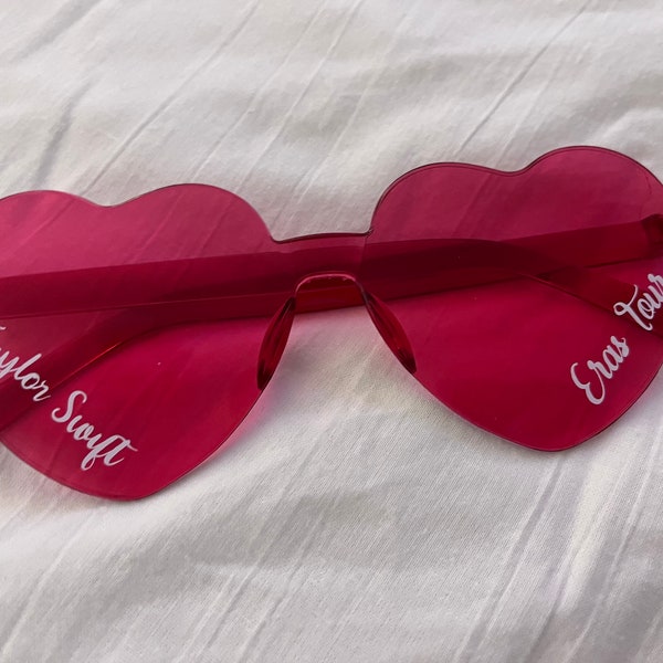 Taylor Swift Eras tour heart glasses sunglasses