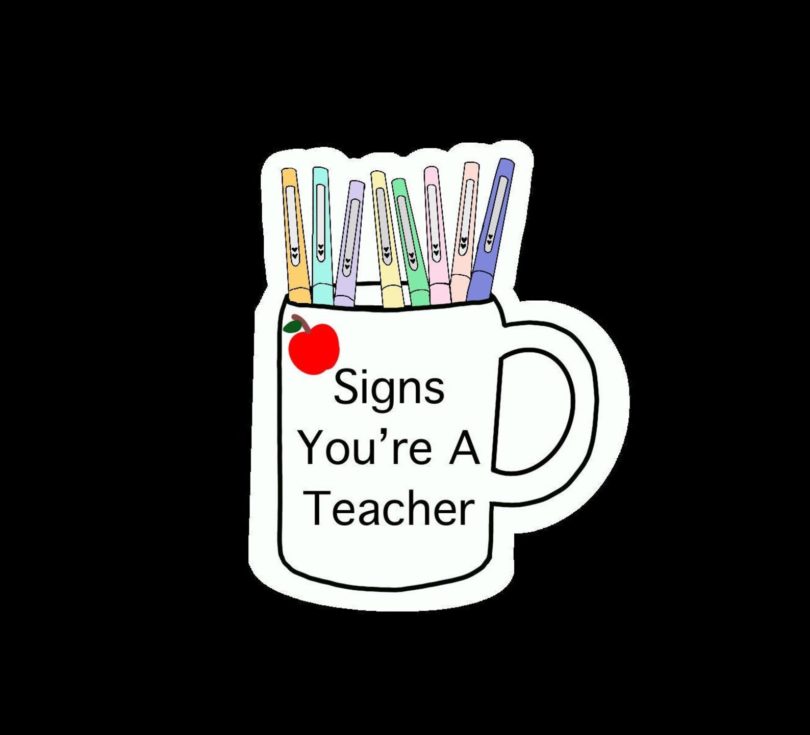Teacher Stickers Teacher Sticker Pack Funny Teacher Sticker Etsy