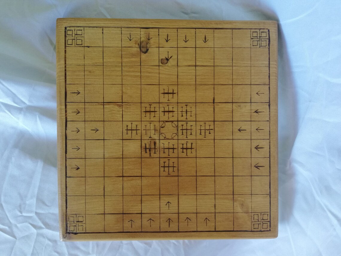 Hnefatafl. Viking chess. Strategy Viking game Etsy