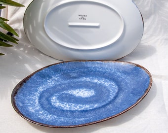 Large Oval Serving Plate | Porcelain tableware | Dinner Plate | Serving Platter | Porcelain | Hand painted | Fruit Plate | Serving Plate