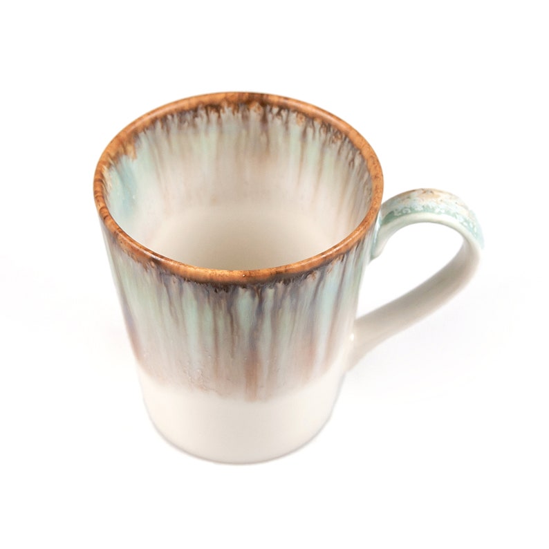 Taza de porcelana en forma de V / Taza hecha a mano / Taza de cerámica / Tazas de cerámica hechas a mano / Taza de café / Juego de tazas / Regalo de taza imagen 6