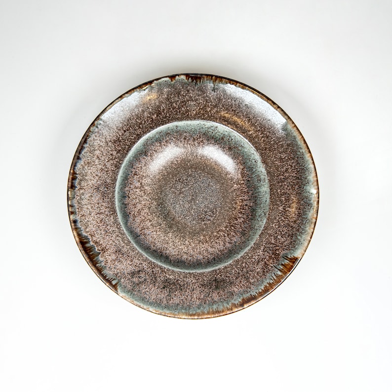 Assiette de pâtes Bol de pâtes Plaque en céramique faite à la main Vaisselle en porcelaine Assiette en porcelaine Assiette Plaque de poterie Céramique image 9