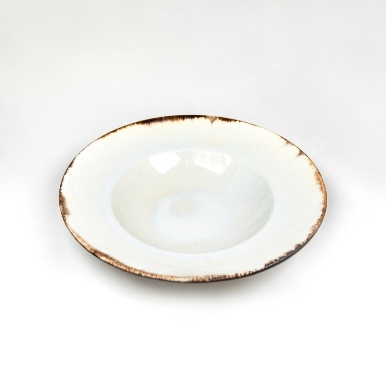 Assiette de pâtes Bol de pâtes Plaque en céramique faite à la main Vaisselle en porcelaine Assiette en porcelaine Assiette Plaque de poterie Céramique image 1