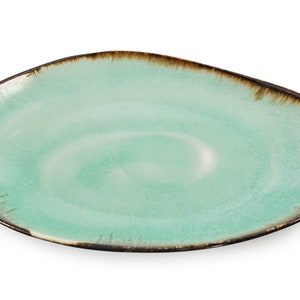 Large Oval Serving Plate Porcelain tableware Dinner Plate Serving Platter Porcelain Hand painted Fruit Plate Serving Plate image 10