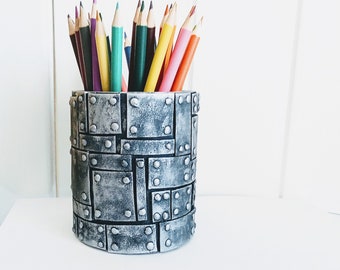 Desk organizer / Pen pot / Personalized pencil holder