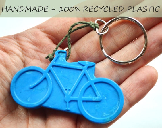 Recycled Plastic Round Keyring