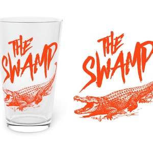 The Swamp Florida Gators Glass 16 oz