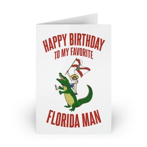 Carte d'anniversaire de l'homme de la Floride
