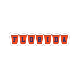 Florida Solo Cups Florida Gators UF Sticker