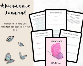 Abundance Journal Manifestation Journal Digital Journal Affirmation Journal