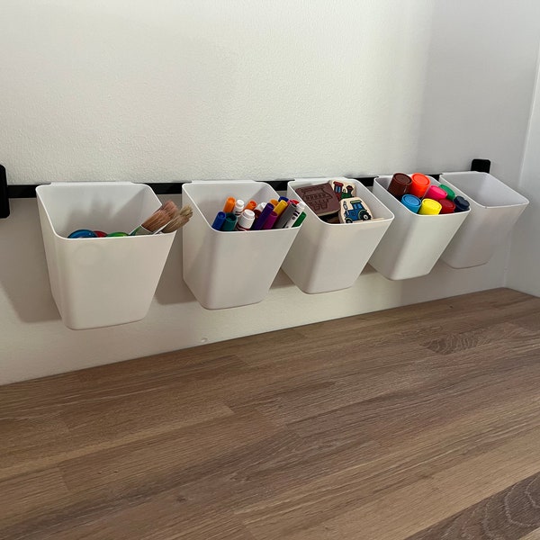 Wall Organizer - Craft storage - wall mounted bins - craft organizer