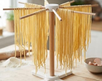 Pasta Drying Rack | Pasta Holder with Wooden Dowels | Homemade Pasta Noodle Drying Stand