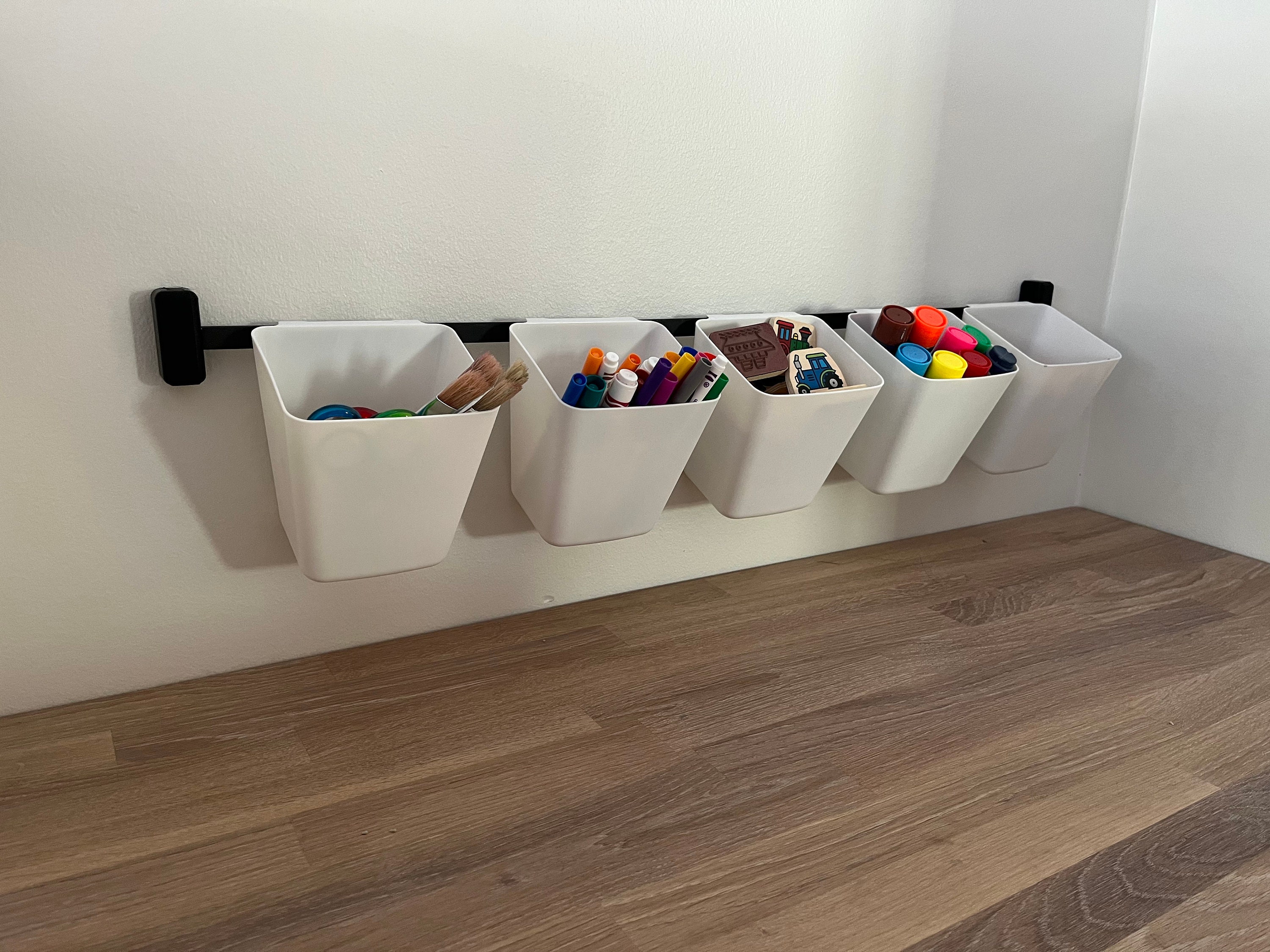 Wall Organizer Craft Storage Wall Mounted Bins Craft Organizer 