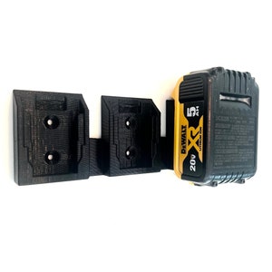 Dewalt 20v MAX Battery Mount & XR Holder | Battery Storage Organizer for Power Tools