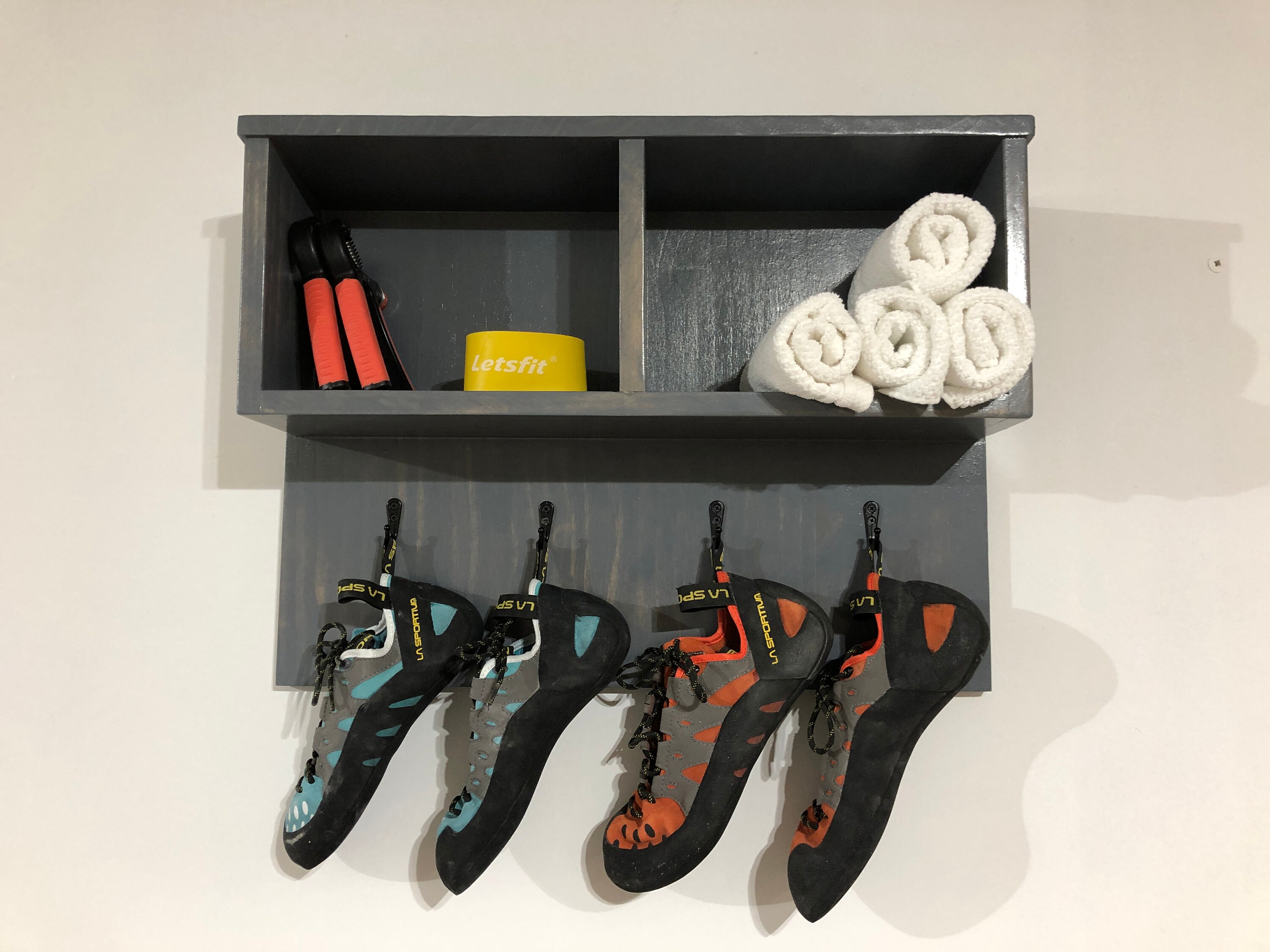 Home Gym organizer bike shelf Fitness Wall Storage Exercise Etsy