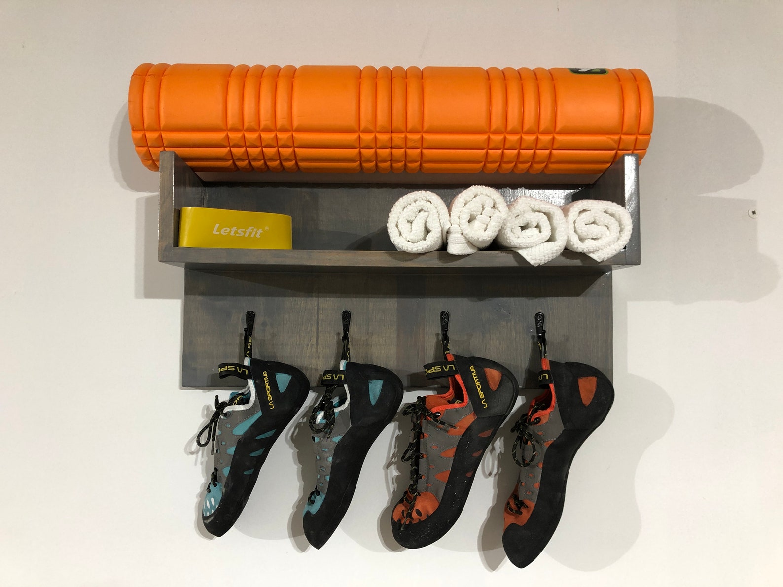 Home Gym Organizer Cycling Station Workout shelf Exercise Etsy