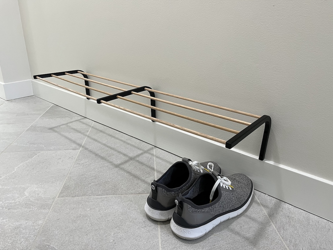 Shoe Rack Entry Way Shoe Organizer Wall Mounted Shoe Etsy
