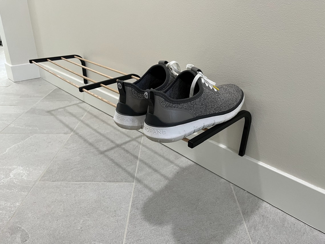 Shoe Rack Entry Way Shoe Organizer Wall Mounted Shoe Etsy