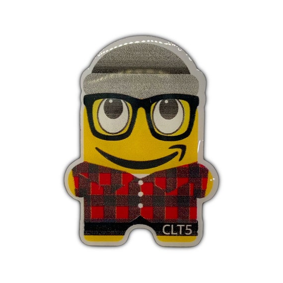CLT5 Checker Glasses Off-Set Peccy Pin