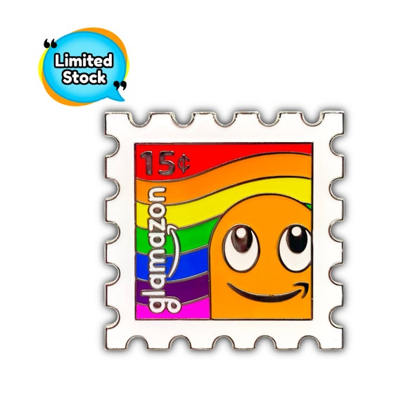 Limited Edition Rainbow Stamp Peccy Pin