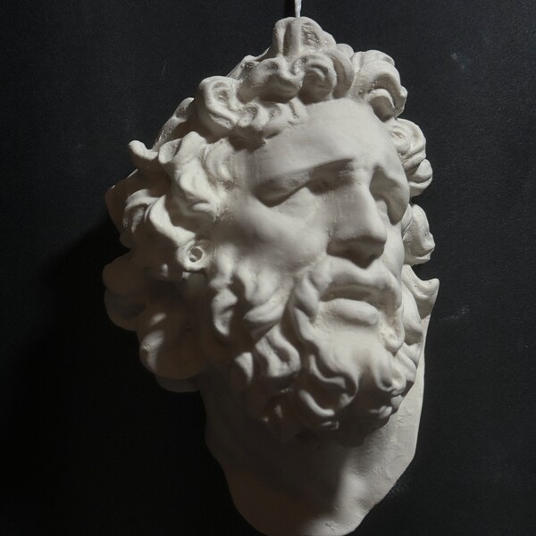 Laocoon mask Cast Art Reference, Handmade Sculpture for Artists