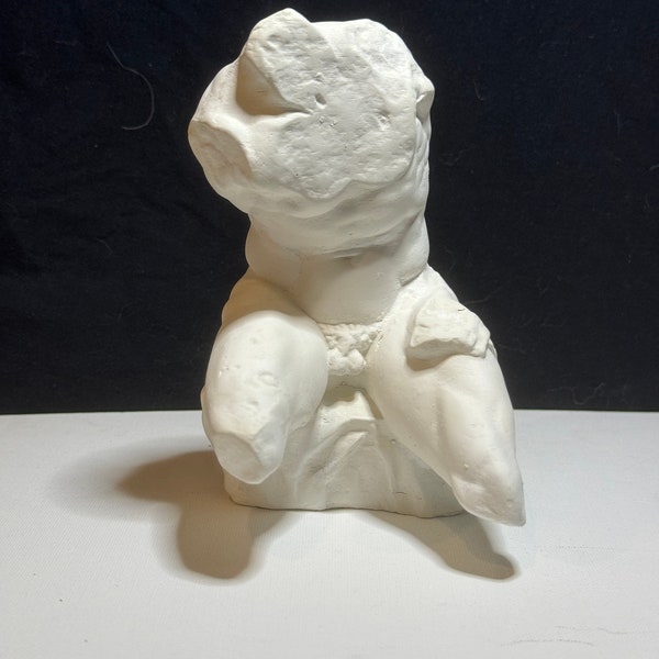 Belvedere Torso Plaster Cast Art Reference, Handmade Sculpture for Artists