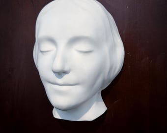 Unknown Woman Plaster Cast Art Reference, Handmade Sculpture for Artists
