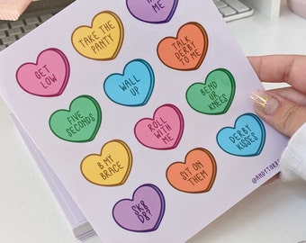 Roller Derby Sayings Sticker Sheet | Valentines day | Roller skate stickers