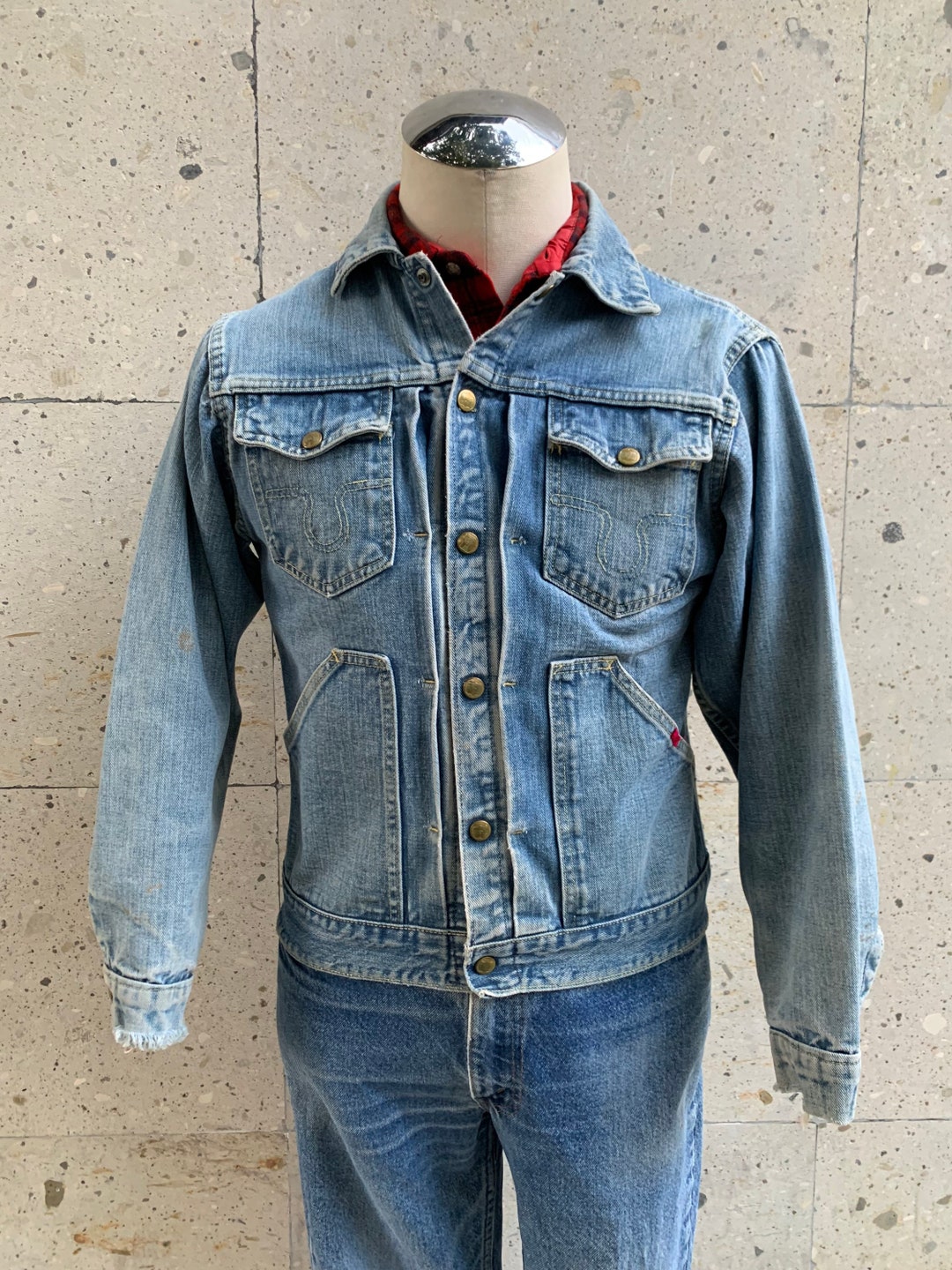 VINTAGE 1960s Buckaroo Denim Jean Jacket / Big Smith VINTAGE 1960s Buckaroo Denim Jean Jacket / Big Smith
