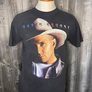 Vintage 1996 Garth Brooks Tour T-Shirt - Fresh Horses - Made In USA